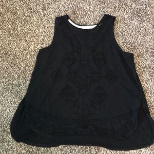 Rewind black sassy tank top!